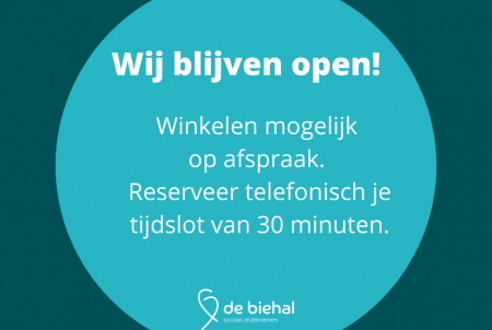 Kring de Biehal winkelen op afspraak